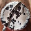 sjamanen drum koe zwart wit voor