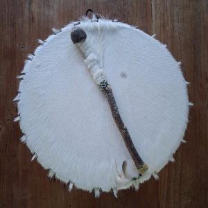 drum witte geit voor