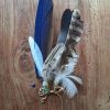 ear cuff links goud en blauw