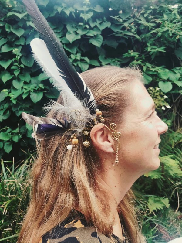 ear cuff gouden ekster