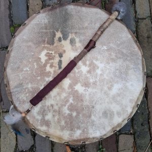 Spanbare sjamanen drum Geit zonder haar